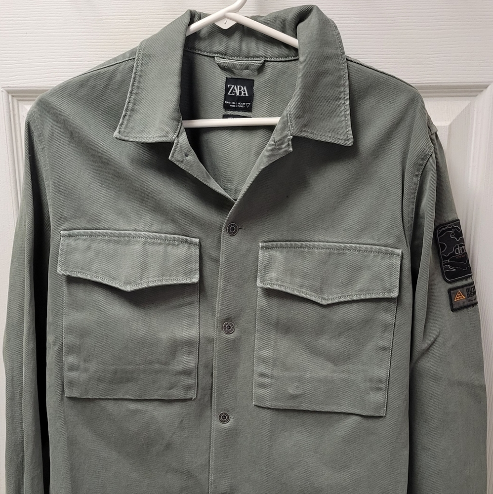Zara DNWR Outdoors Denim Ware Utility Jacket